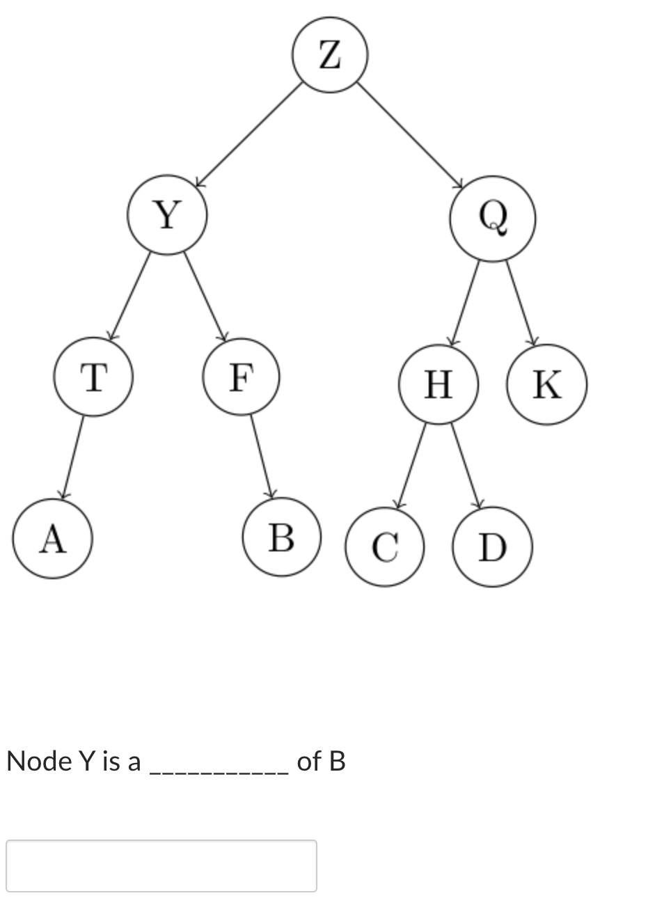 Solved Node Y Is A Of B | Chegg.com