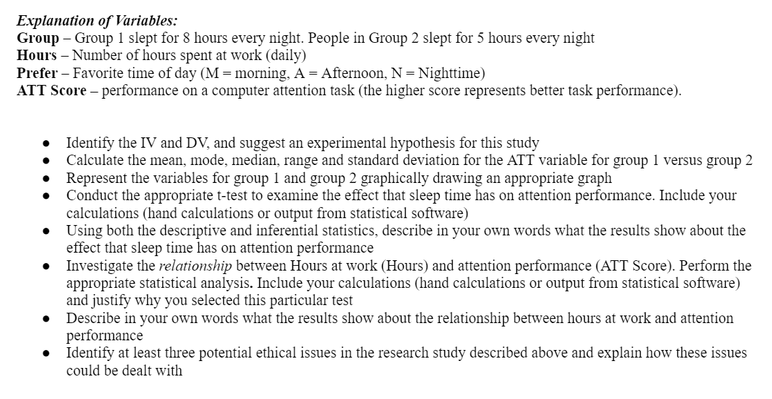 An experiment was performed to investigate the effect | Chegg.com