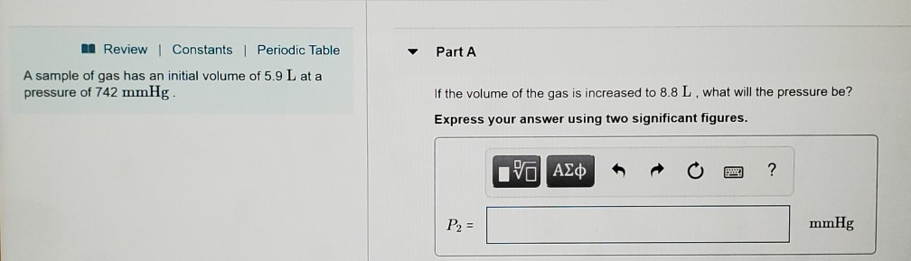 Solved Part A A Review Constants Periodic Table A sample of | Chegg.com