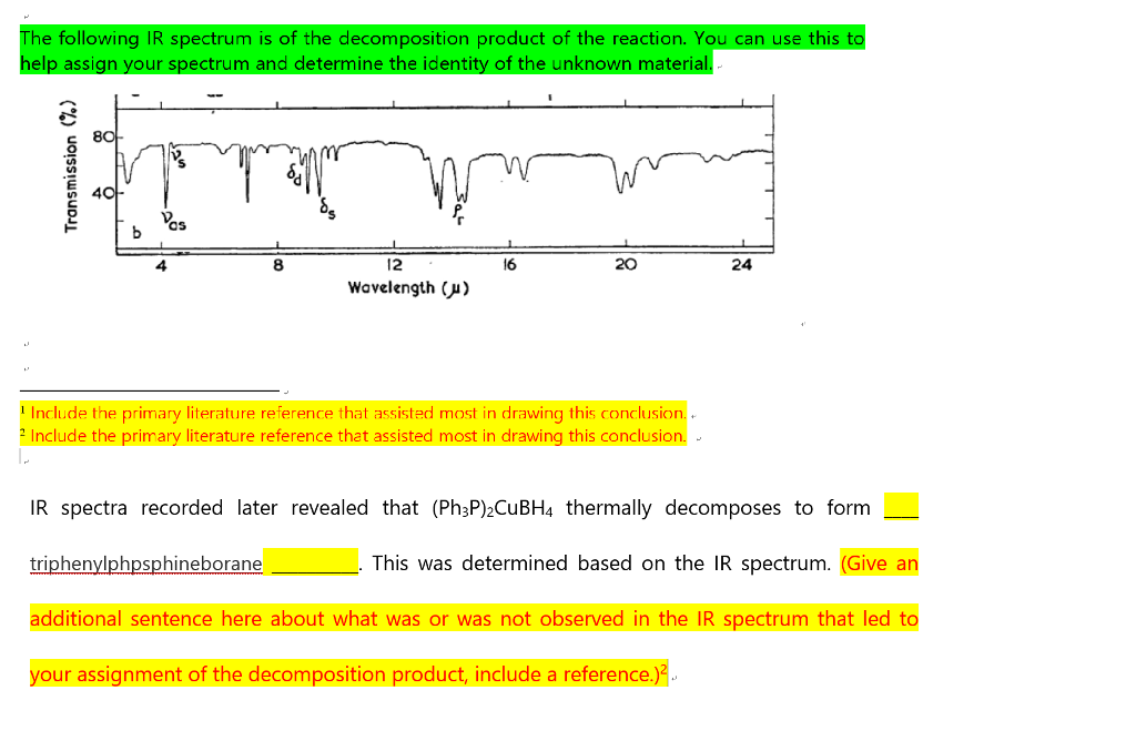 Solved The following IR spectrum is of the decomposition | Chegg.com