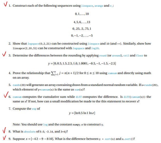 Solved V 1. Construct each of the following sequences using | Chegg.com
