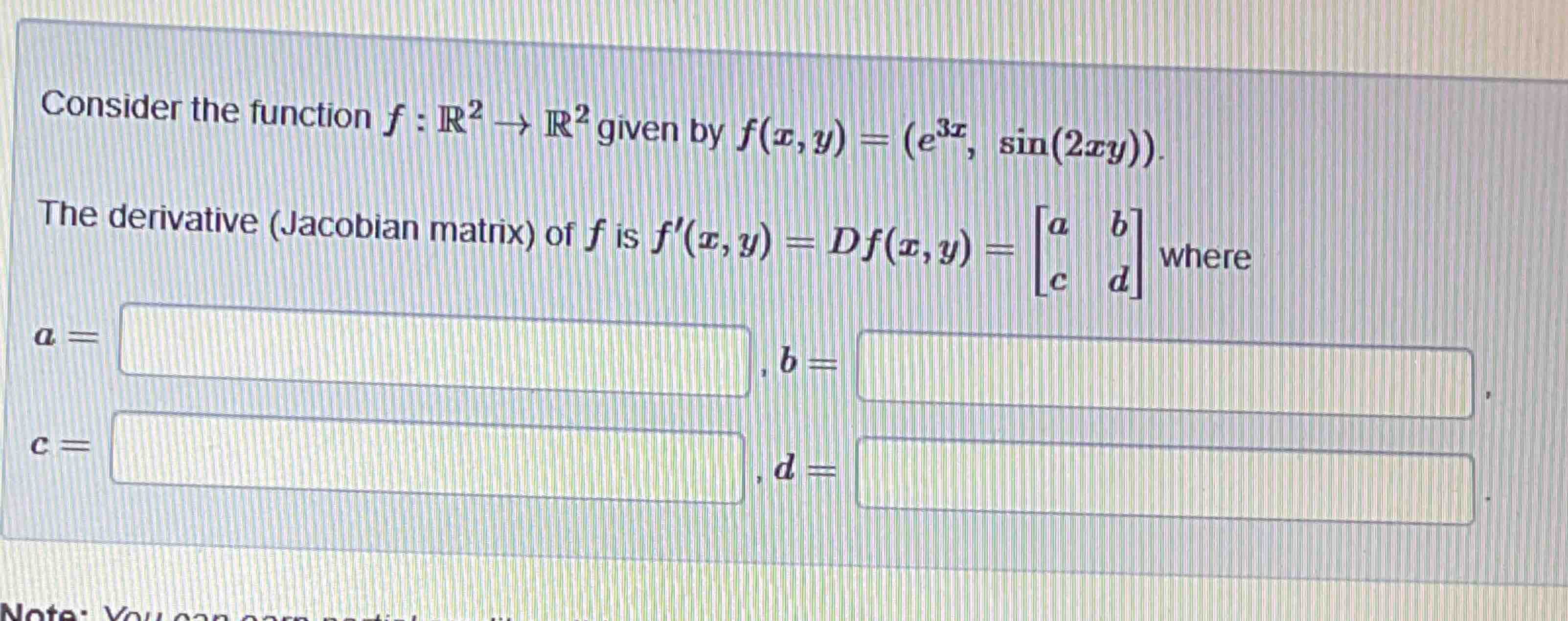 Solved Consider The Function F R2→r2 ﻿given By