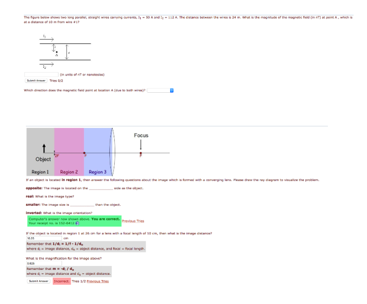 Solved The figure below shows two long parallel, straight | Chegg.com