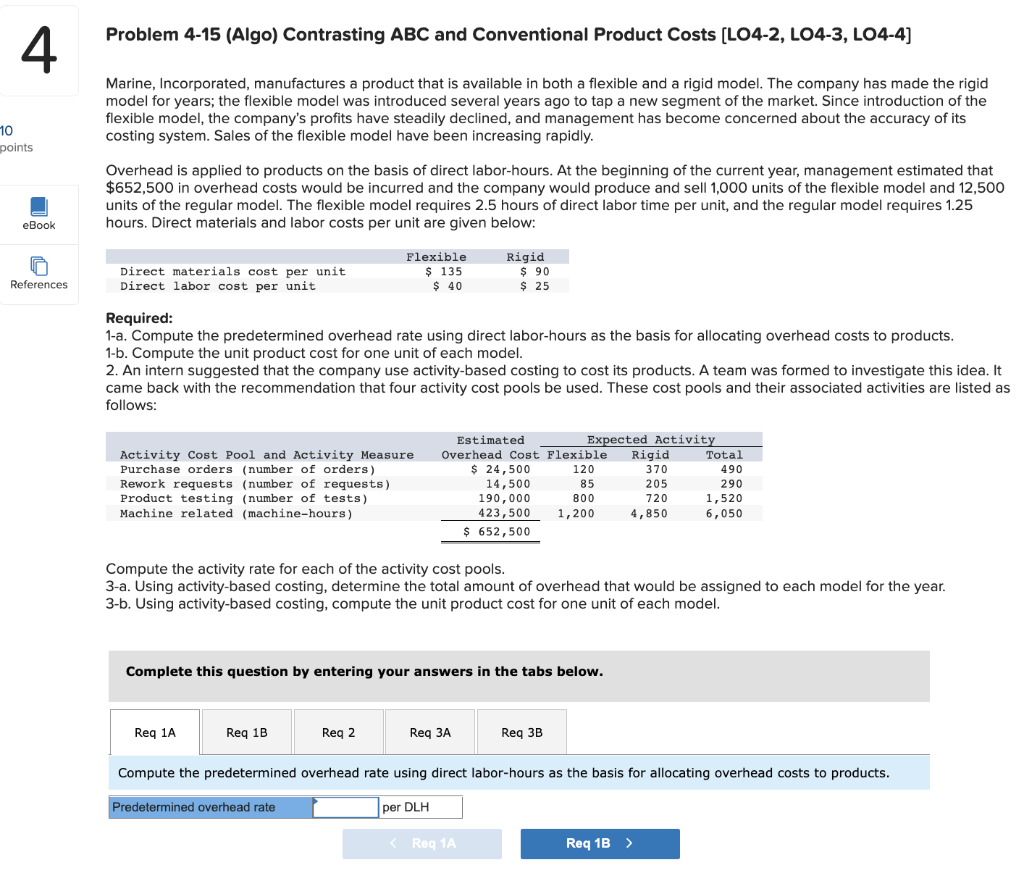 Solved Problem 4-15 (Algo) Contrasting ABC and Conventional | Chegg.com