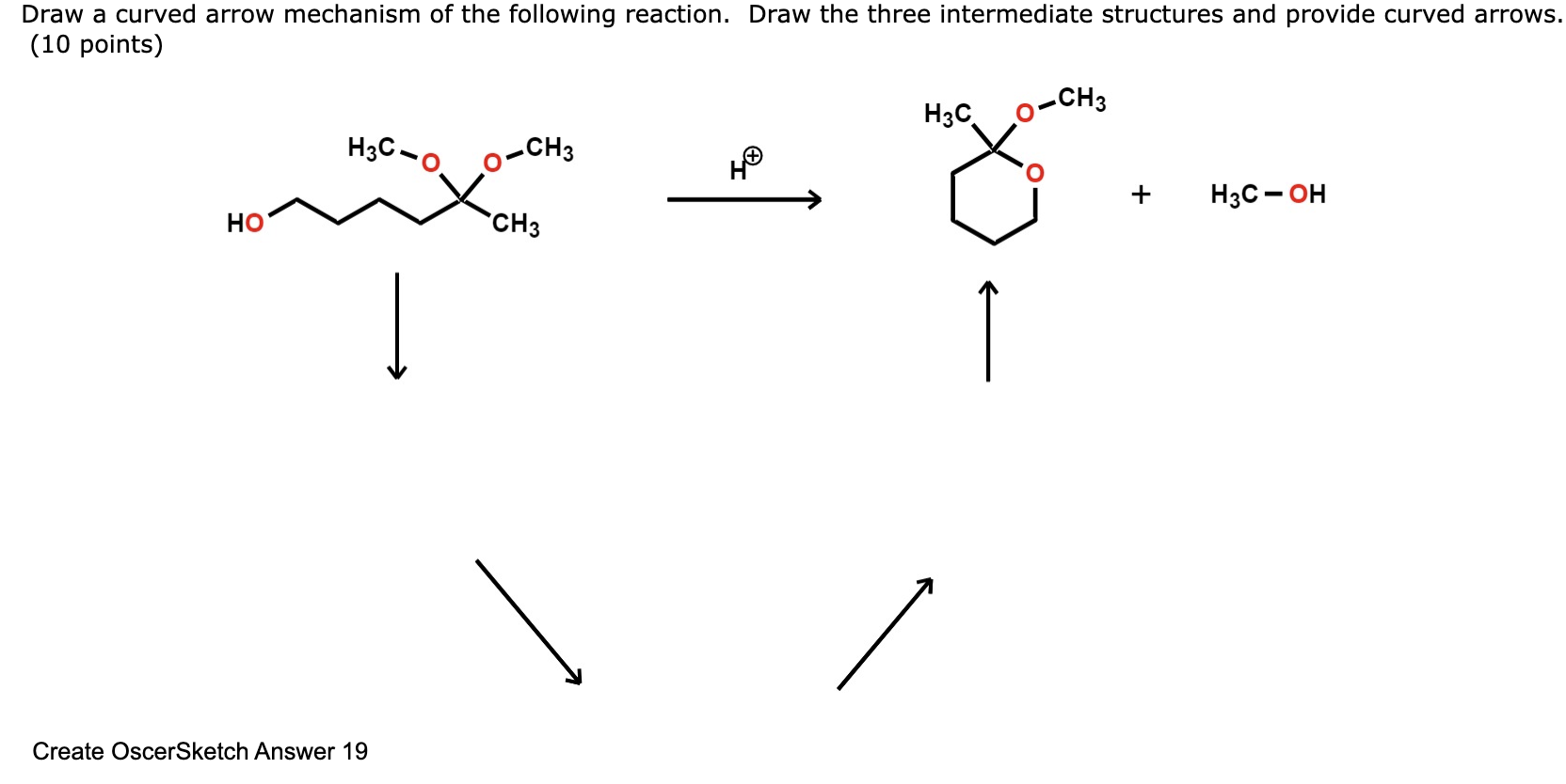 Solved Draw a curved arrow mechanism of the following | Chegg.com