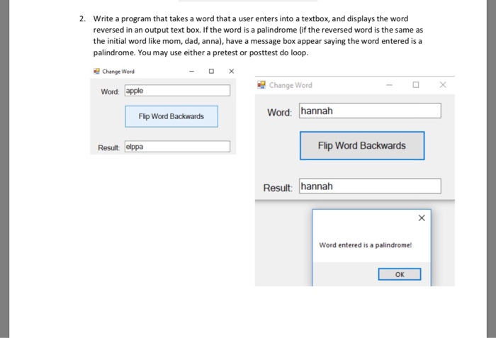 Solved Use Visual Basic to write a program you may use | Chegg.com