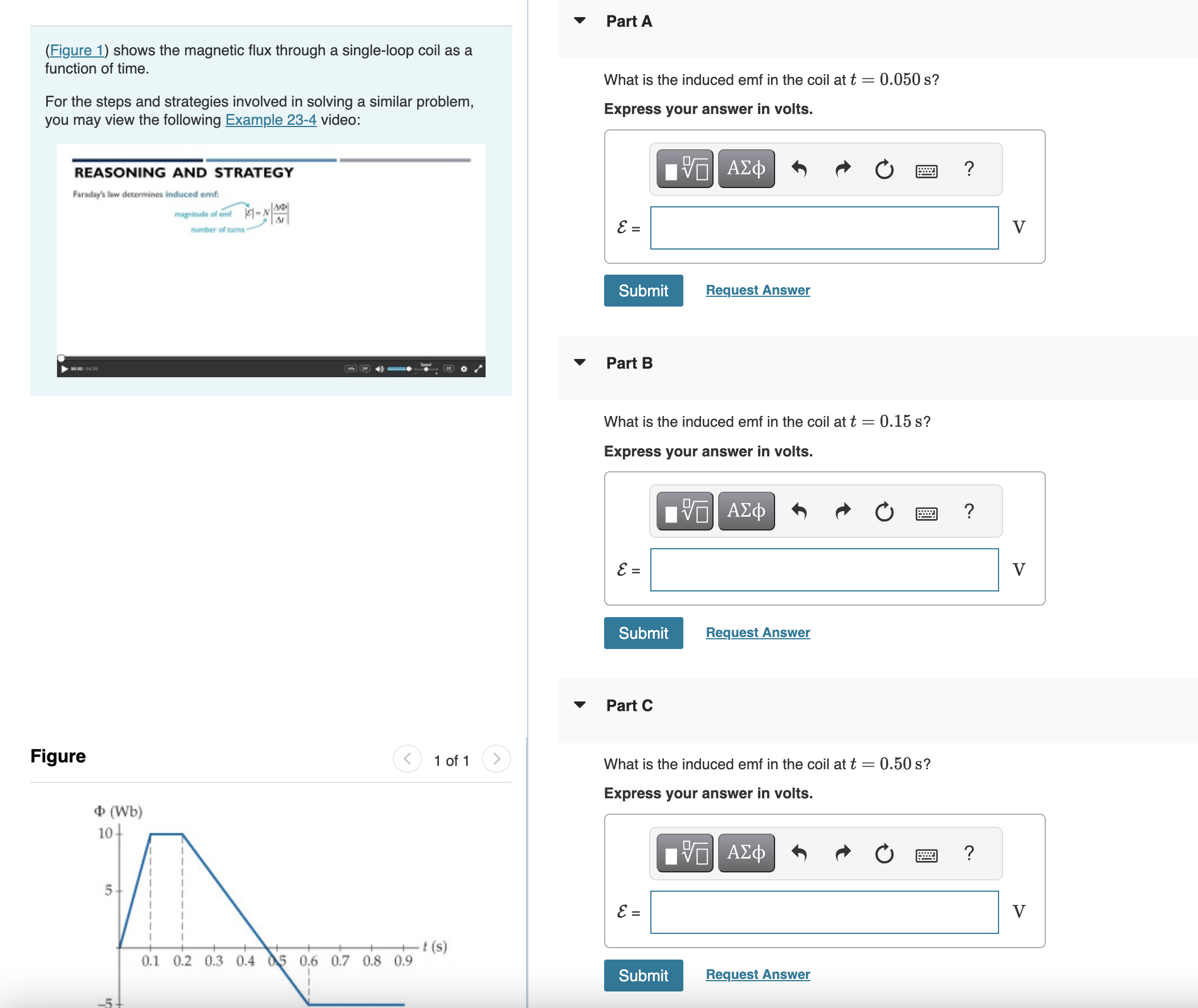 Solved (Figure 1) Shows The Magnetic Flux Through A | Chegg.com