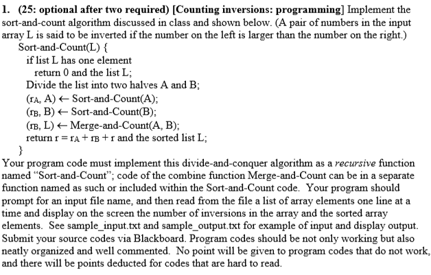 1. (25: optional after two required) [Counting | Chegg.com