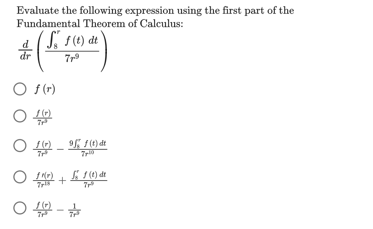 Solved Evaluate the following expression using the first | Chegg.com