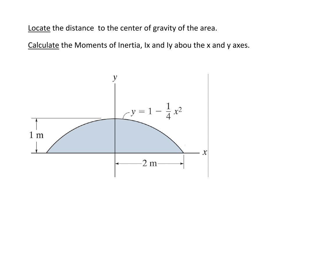Solved Locate the distance to the center of gravity of the | Chegg.com