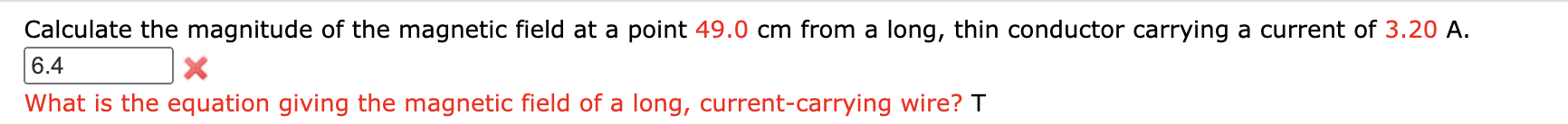 Solved Calculate the magnitude of the magnetic field at a | Chegg.com