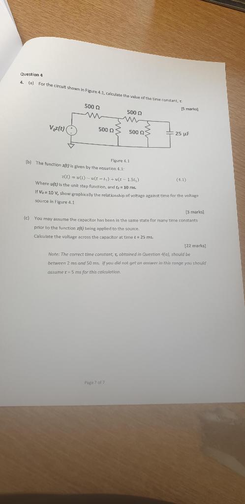 Solved Question 4 4. (a) For the circuit shown in Figure | Chegg.com