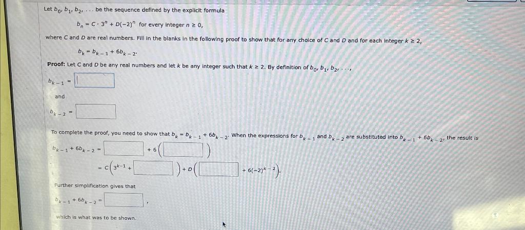 Solved Let B0, B1, B2, Be The Sequence Defined By The | Chegg.com