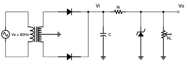 Solved The parameters of the zener diode of the voltage | Chegg.com