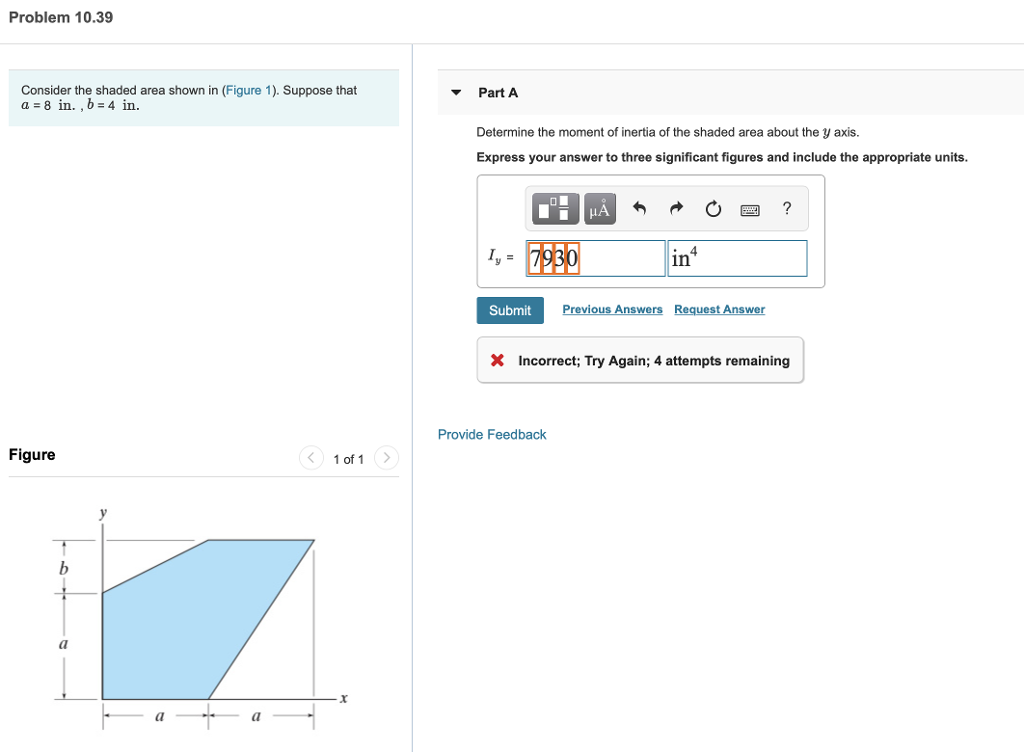 Solved Problem 10.39 Consider The Shaded Area Shown In | Chegg.com