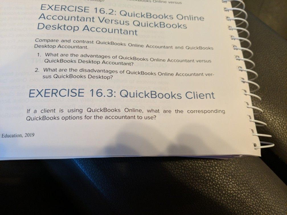 Solved RBBbks Online Versus EXERCISE 16.2: QuickBooks Online | Chegg.com