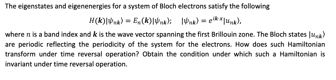 Solved The eigenstates and eigenenergies for a system of | Chegg.com