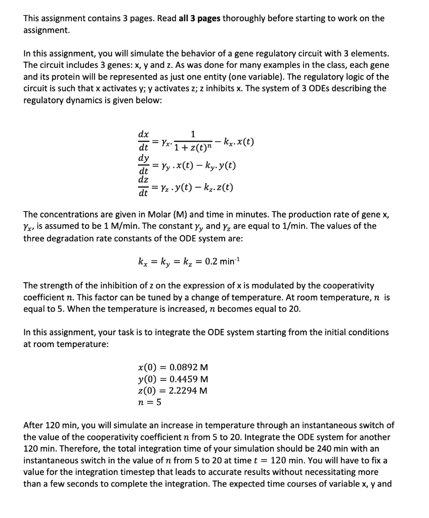 This assignment contains 3 pages. Read all 3 pages | Chegg.com
