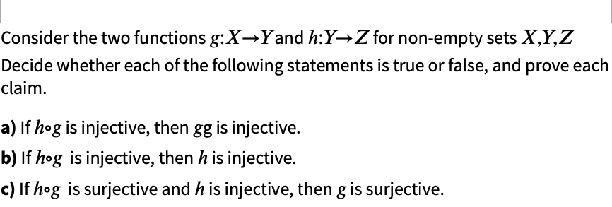 Solved Decide Whether Each Of The Following Statements Is | Chegg.com