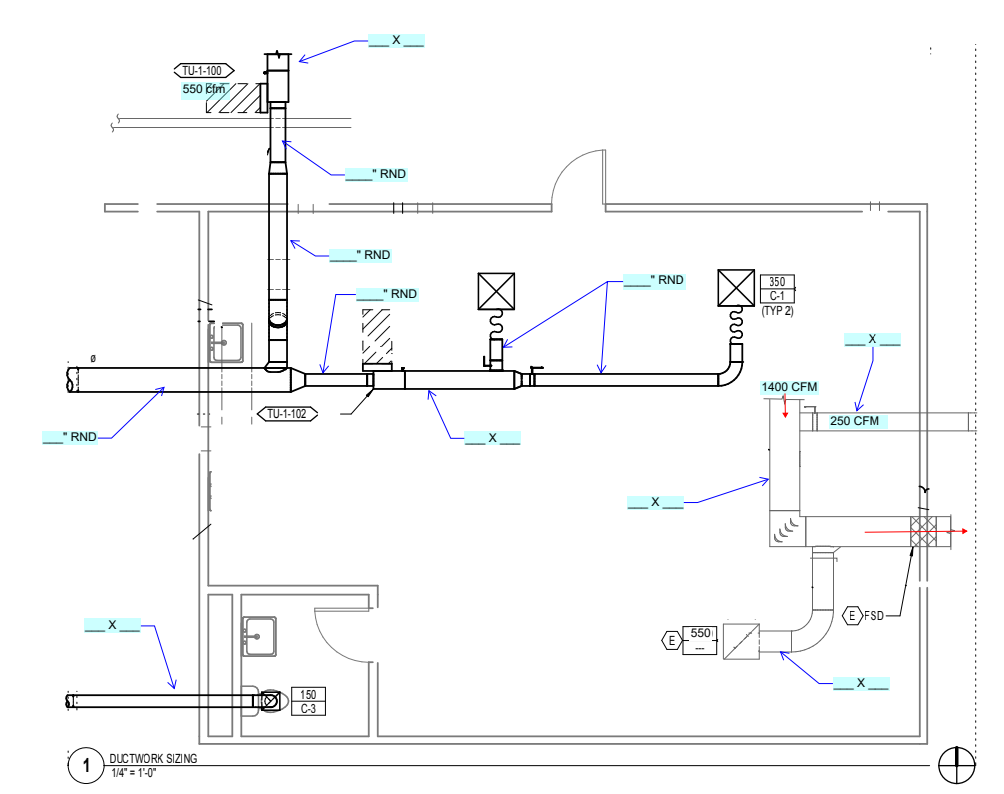 Solved Ductwork Sizing Criteria ﻿Medium pressure ductwork