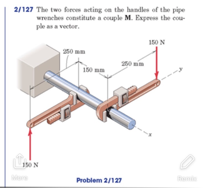 Solved 2/127 The two forces acting on the handles of the | Chegg.com