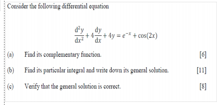 Solved Consider the following differential equation dạy dy | Chegg.com