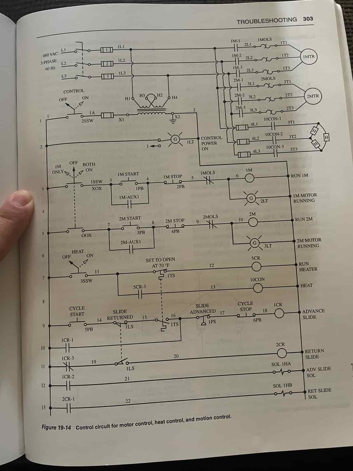 Solved In the circuit shown in Figure 19-14, the electrician | Chegg.com