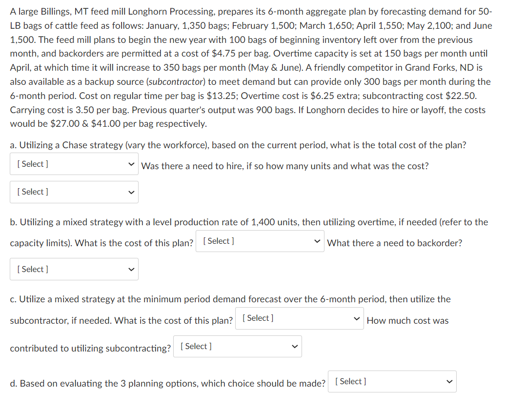 A large Billings, MT feed mill Longhorn Processing,