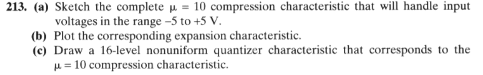 213, (a) Sketch The Complete μ 10 Compression 