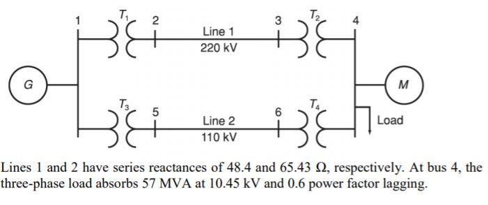 Solved Figure below shows the one-line diagram of a | Chegg.com