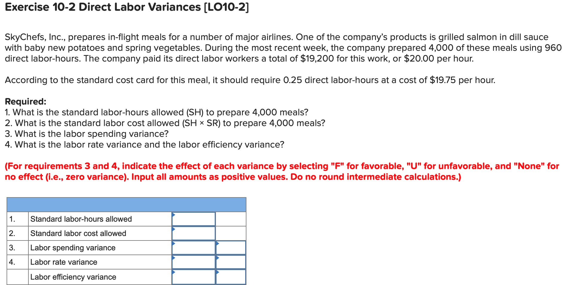 Solved Exercise 10-1 Direct Materials Variances (LO10-1] | Chegg.com