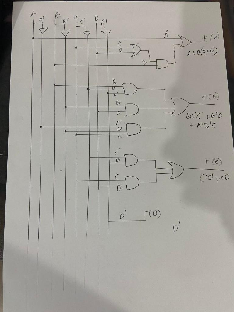 Solved Q.1 Convert the following Logic Diagram into NAND | Chegg.com