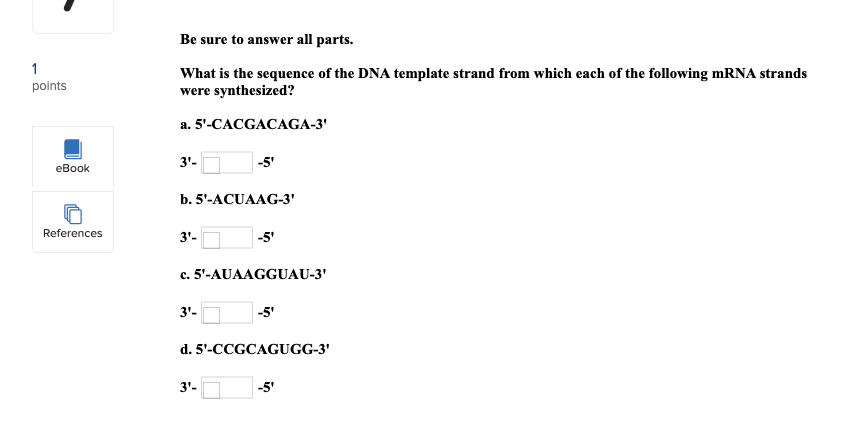 Solved 1 points Be sure to answer all parts. What is the | Chegg.com