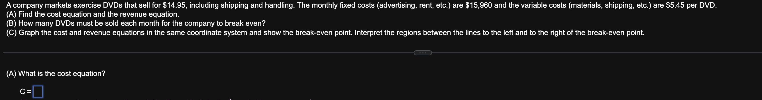 Solved Please solve A.B and C for me to understand. | Chegg.com