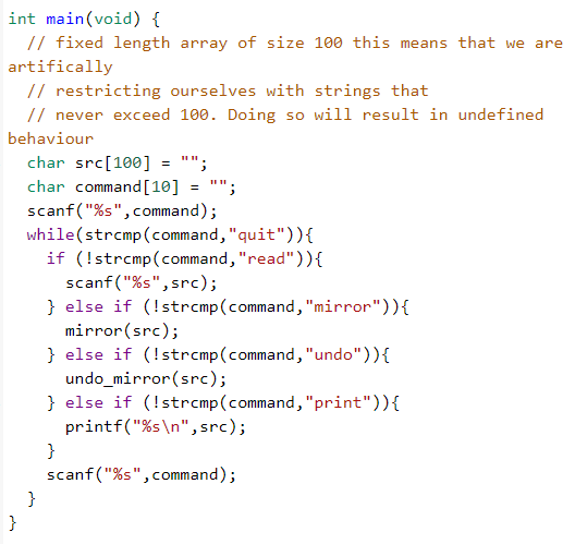 Solved Answer the following question using C: Implement the | Chegg.com