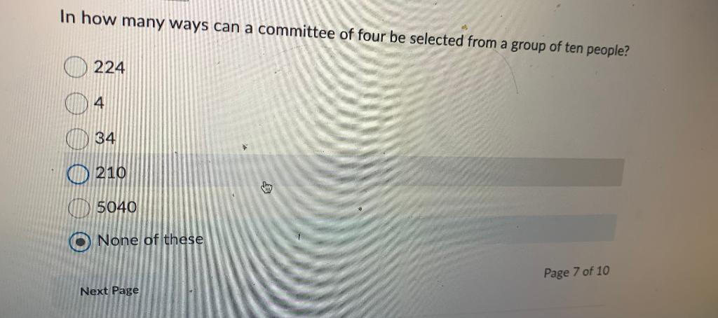 Solved In how many ways can a committee of four be selected | Chegg.com