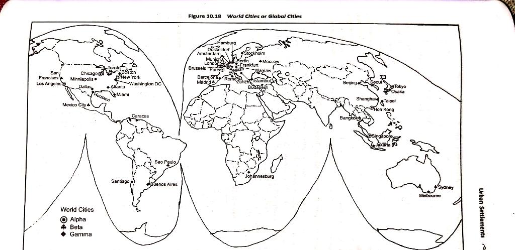 Solved alpha world cities,beta world cities and Gamma world | Chegg.com