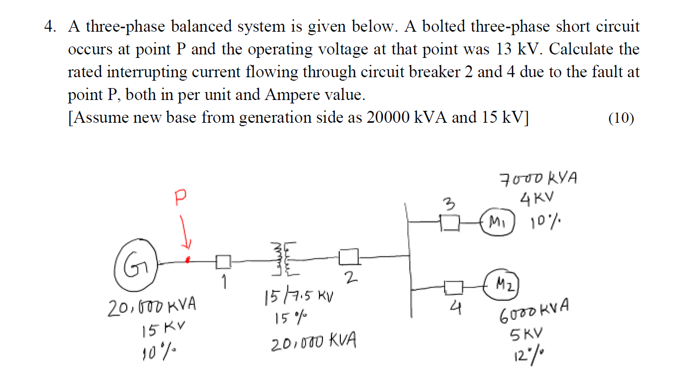 Solved 4. A Three-phase Balanced System Is Given Below. A | Chegg.com