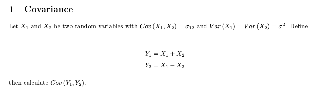 Solved Let X1 and X2 be two random variables with | Chegg.com