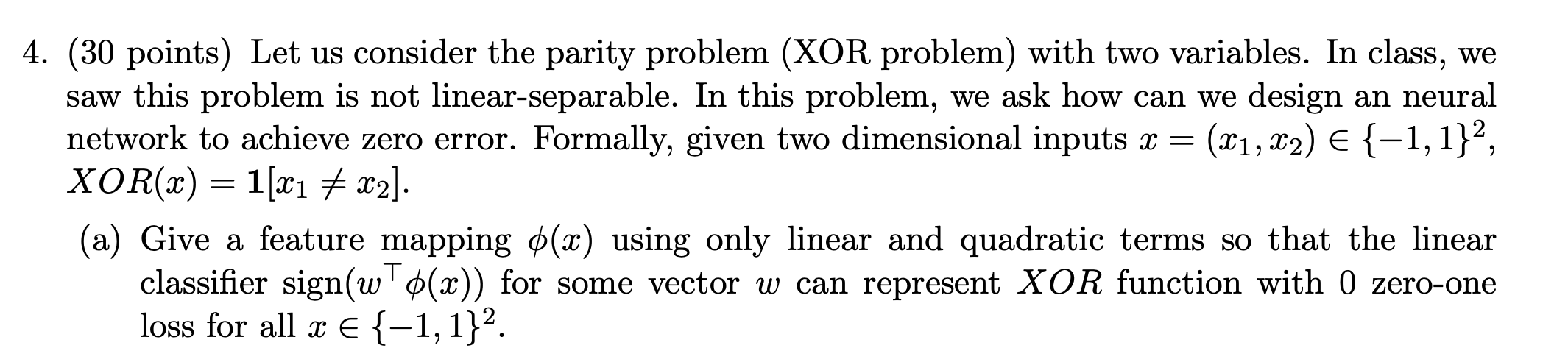 Solved Figure 2 A Neural Neural Network For Xor Function30 9152