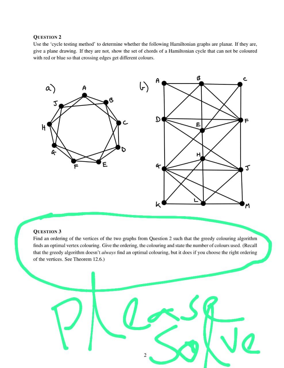 Question 2 Use the 'cycle testing method' to | Chegg.com