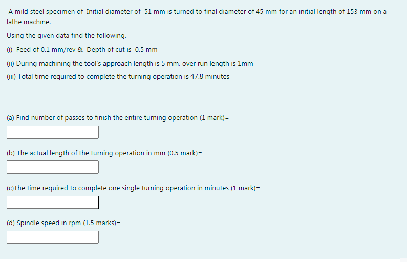 Solved A mild steel specimen of Initial diameter of 51 mm is | Chegg.com
