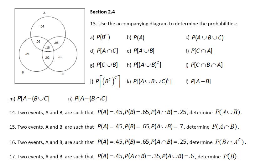 Solved Section 2 4 13 Use The Accompanying Diagram To De Chegg Com