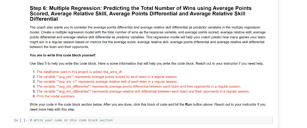 Solved Project Three: Simple Linear Regression and Multiple | Chegg.com