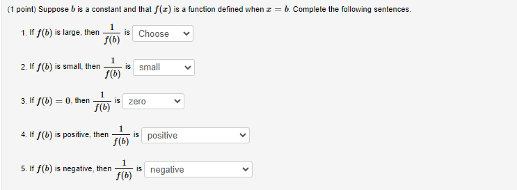 Solved (1 Point) Suppose \\( B \\) Is A Constant And That | Chegg.com