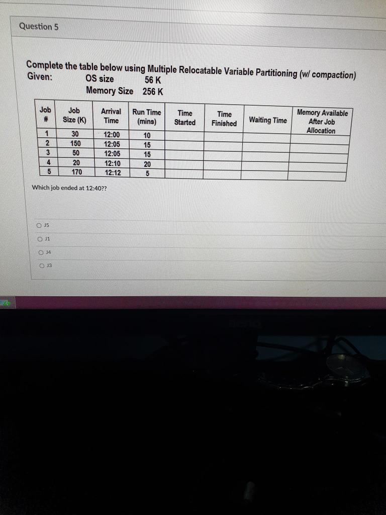 Solved Question 2 Required: Complete the table below using | Chegg.com