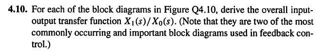 Solved 4.10. For each of the block diagrams in Figure Q4.10, | Chegg.com