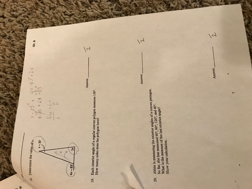 Solved Determine The Valusof 18 X 35 4x 83 2x Answer 19 2 Chegg