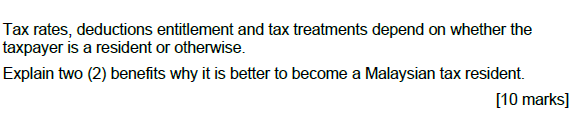 Solved Tax Rates, Deductions Entitlement And Tax Treatments | Chegg.com