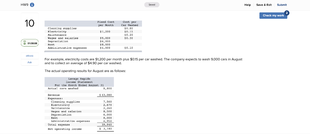 Solved HW9 Saved Help Save & Exit Submit Check my work 10 | Chegg.com